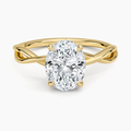 Alya Twist Solitaire Ring