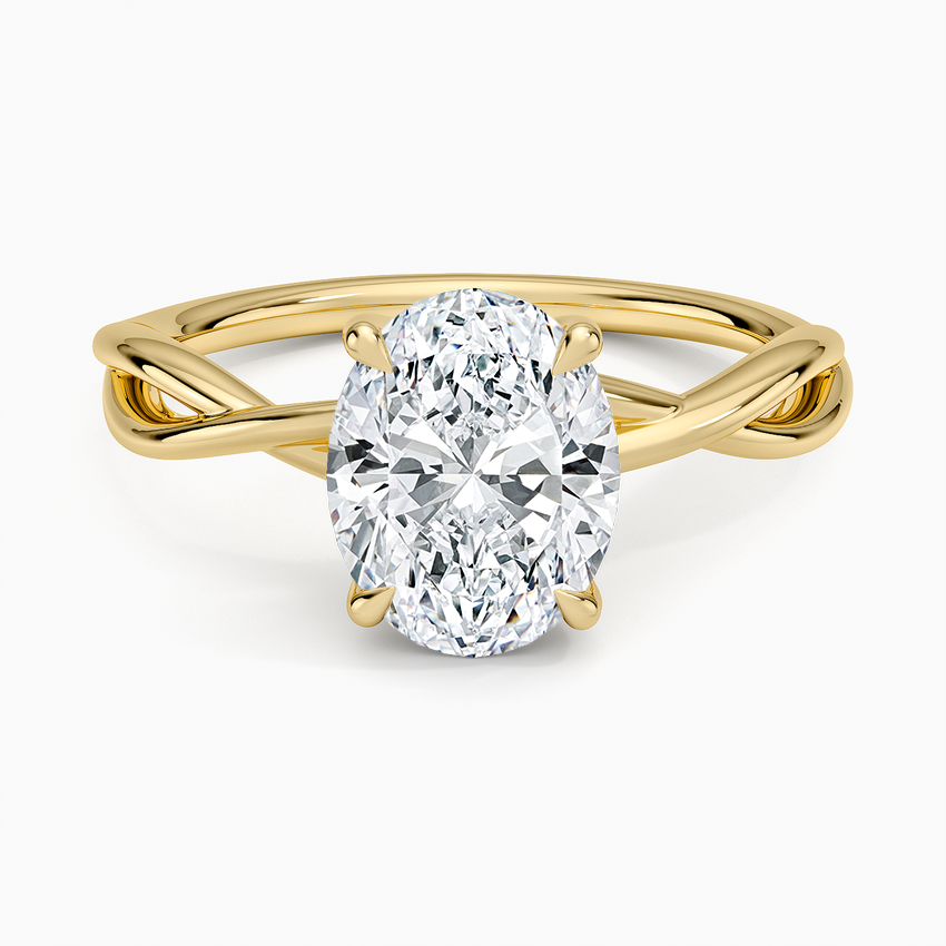 Alya Twist Solitaire Ring