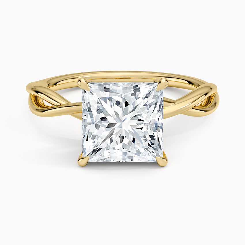 Alya Twist Solitaire Ring