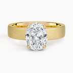 Peyton 4mm Satin Finish Solitaire Ring