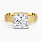 Peyton 4mm Satin Finish Solitaire Ring