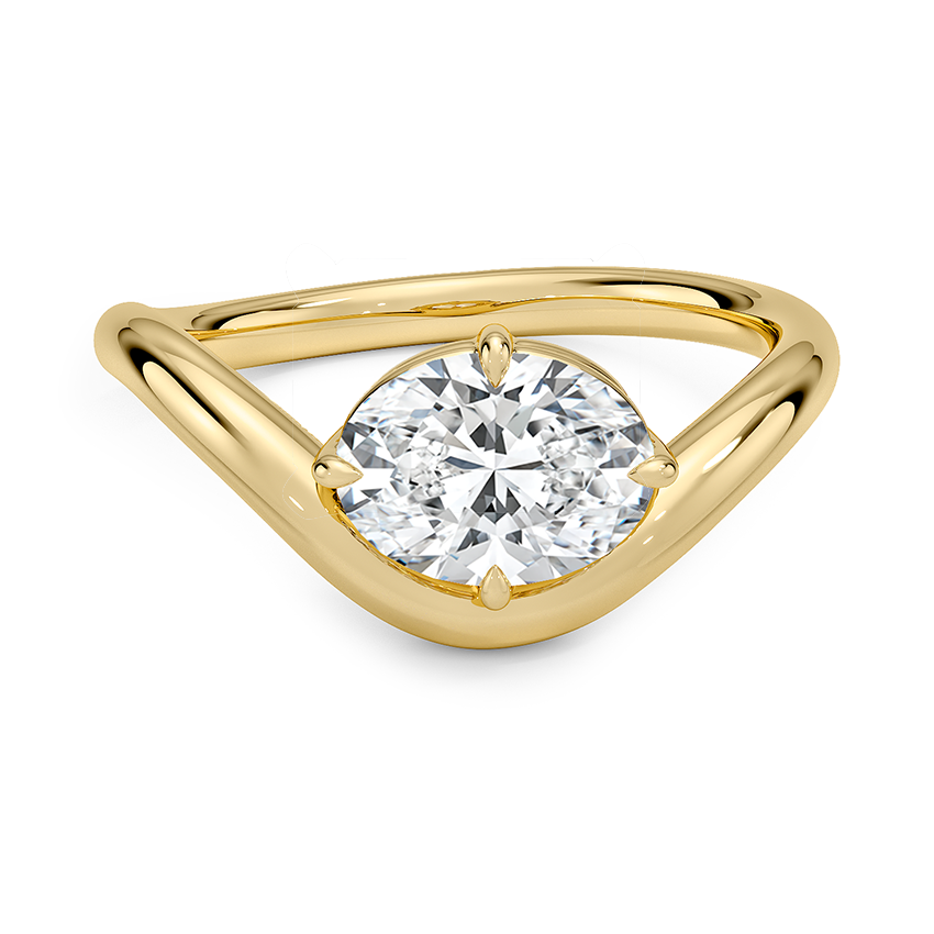 Silhouette Solitaire Ring