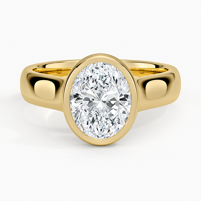 Luna 4mm Bezel Ring
