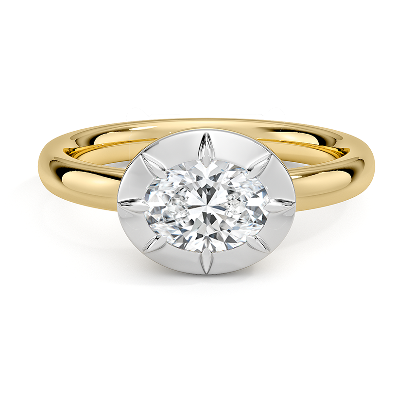 Harper Mixed Metal East-West Diamond Ring