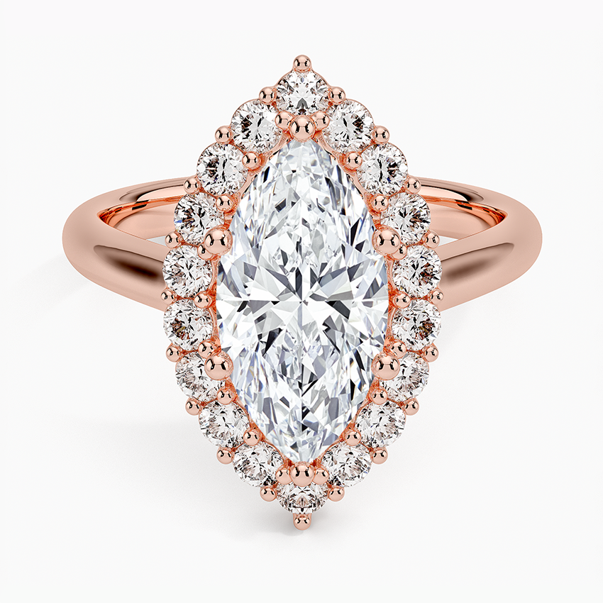Lotus Flower Halo Diamond Ring (1/4 ct. tw.)