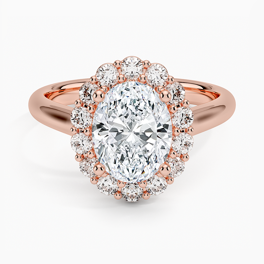 Lotus Flower Halo Diamond Ring (1/4 ct. tw.)