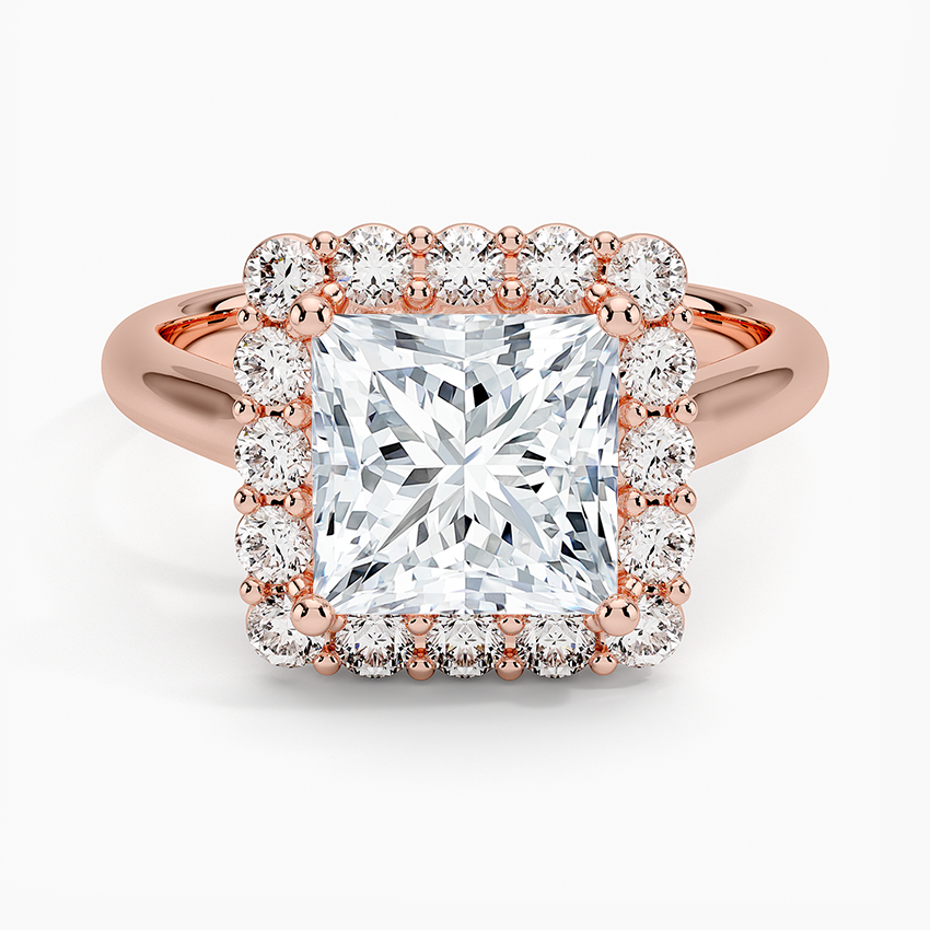 Lotus Flower Halo Diamond Ring (1/4 ct. tw.)