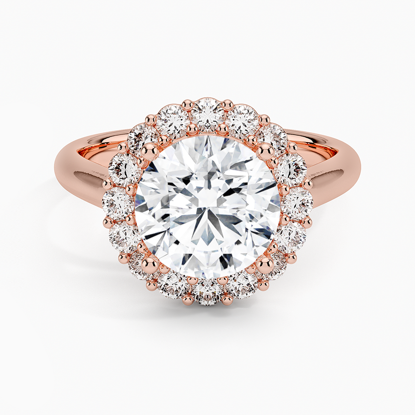 Lotus Flower Halo Diamond Ring (1/4 ct. tw.)