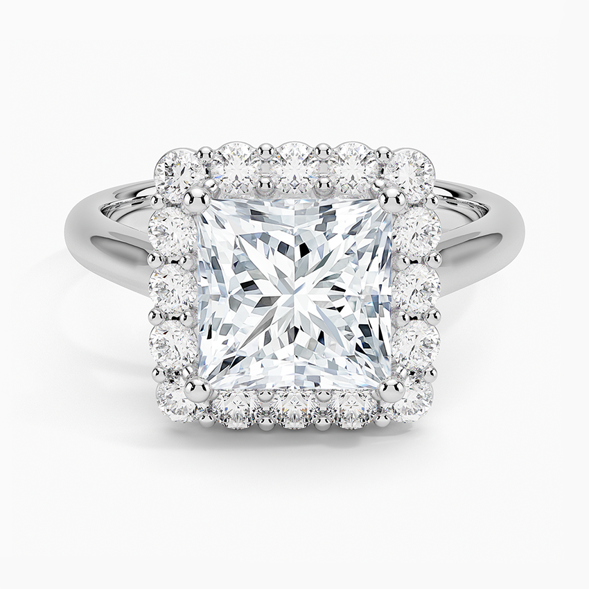 Lotus Flower Halo Diamond Ring (1/4 ct. tw.)