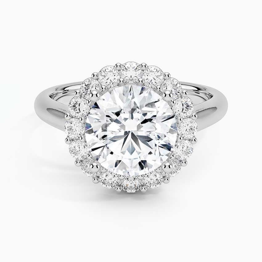 Lotus Flower Halo Diamond Ring (1/4 ct. tw.)