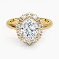 Lotus Flower Halo Diamond Ring (1/4 ct. tw.)