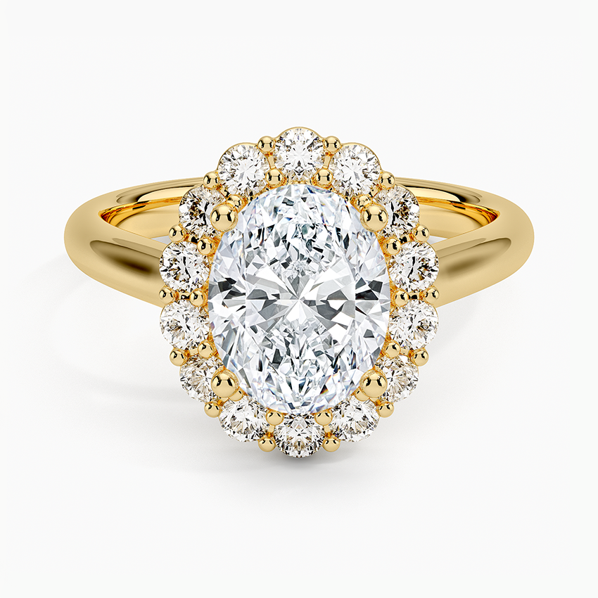 Lotus Flower Halo Diamond Ring (1/4 ct. tw.)
