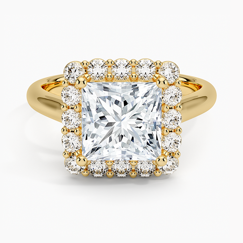 Lotus Flower Halo Diamond Ring (1/4 ct. tw.)