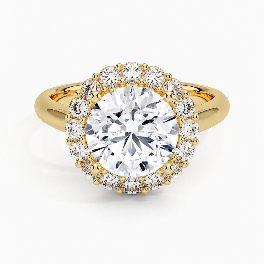 Lotus Flower Halo Diamond Ring (1/4 ct. tw.)