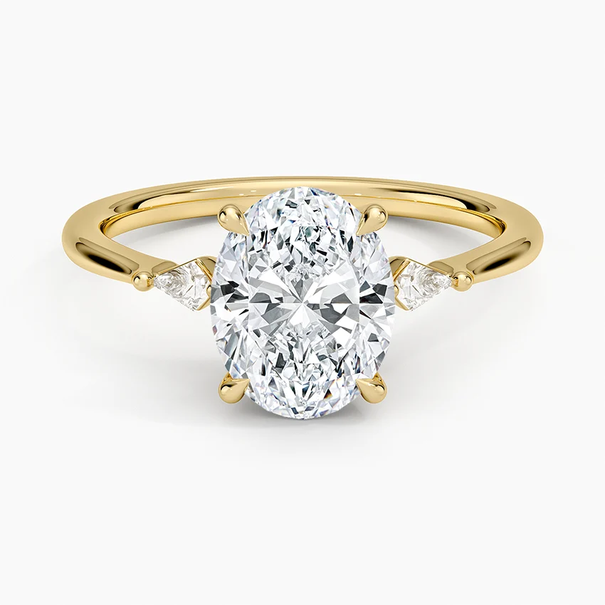 Petite Cometa Three Stone Diamond Ring