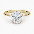 Petite Cometa Three Stone Diamond Ring