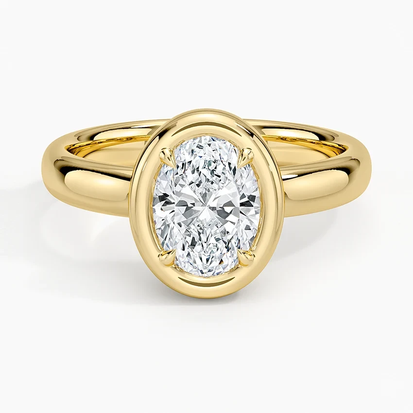 Andrea Bezel Prong Ring