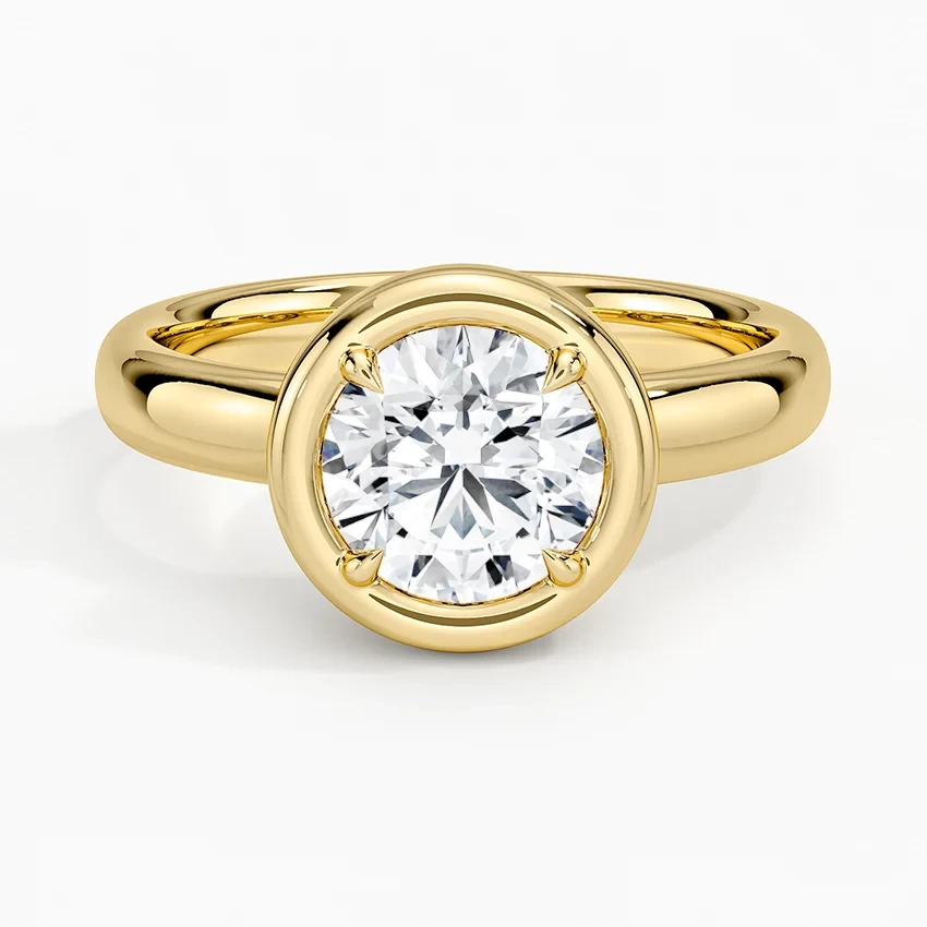 Andrea Bezel Prong Ring