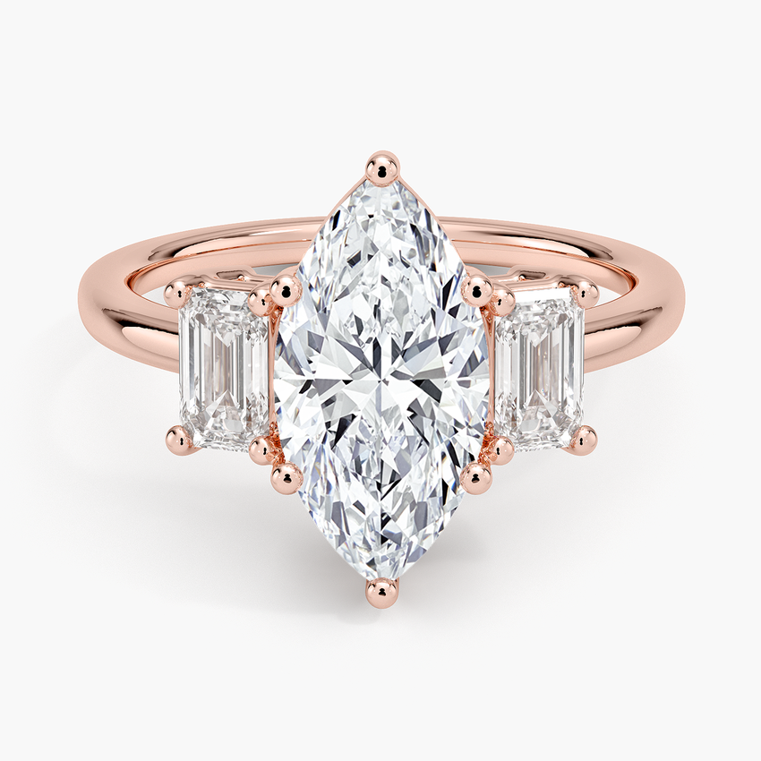 Luxe Rhiannon Three Stone Diamond Ring