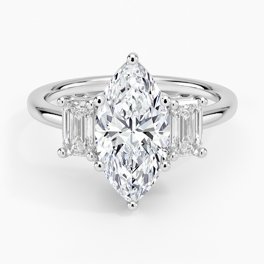 Luxe Rhiannon Three Stone Diamond Ring