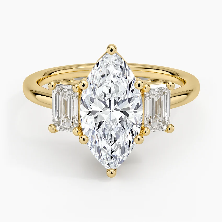 Luxe Rhiannon Three Stone Diamond Ring