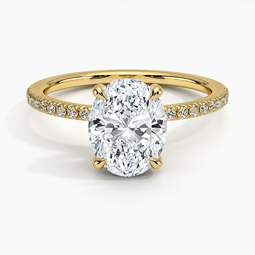 Viviana Half Coverage Diamond Ring in 14K White Gold