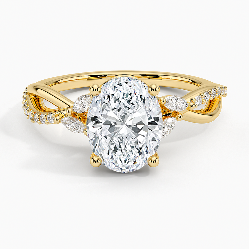 Petite Twisted Willow Diamond Ring