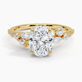 Luxe Camellia Milgrain Diamond Ring