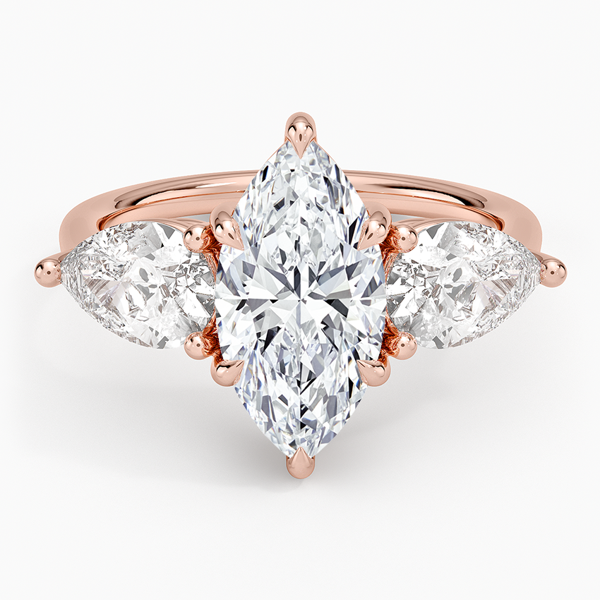 Luxe Opera Three Stone Diamond Ring