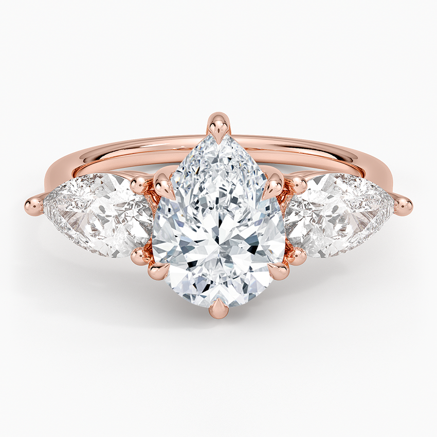 Luxe Opera Three Stone Diamond Ring