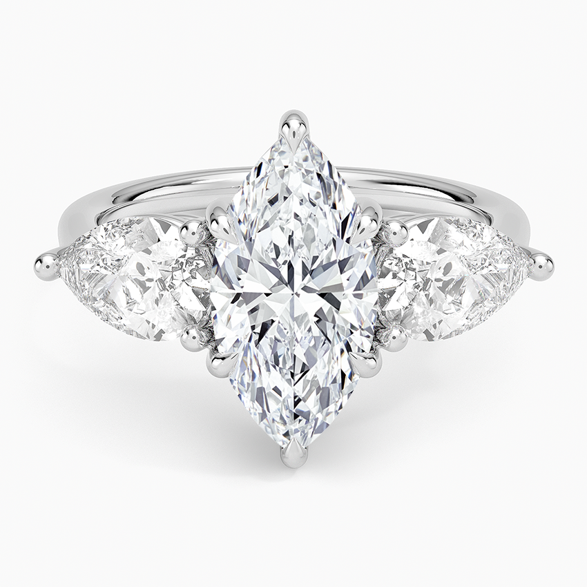 Luxe Opera Three Stone Diamond Ring