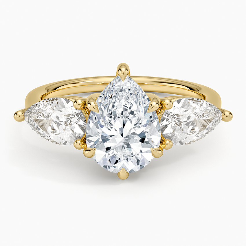 Luxe Opera Three Stone Diamond Ring