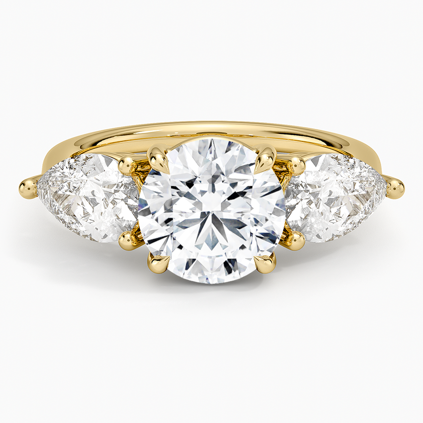 Luxe Opera Three Stone Diamond Ring