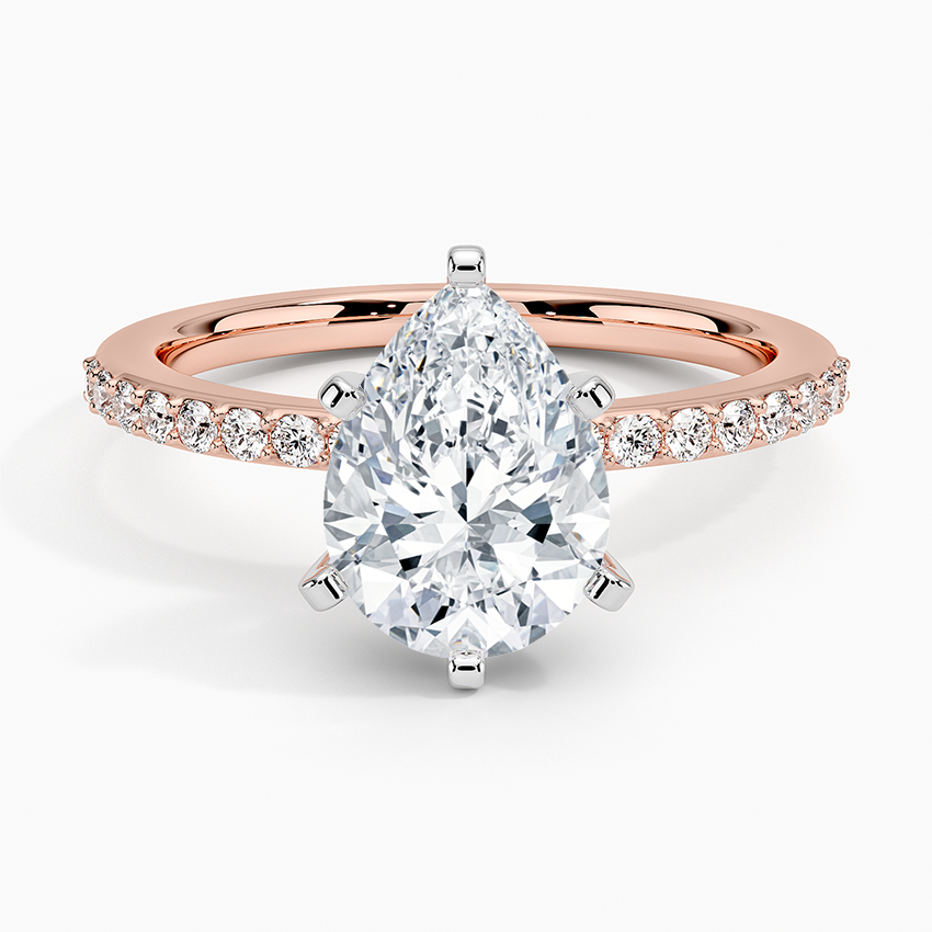 Six Prong Petite Shared Prong Diamond Ring (1/5 ct. tw.)