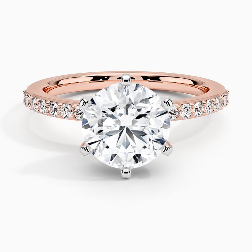 Six Prong Petite Shared Prong Diamond Ring (1/5 ct. tw.)