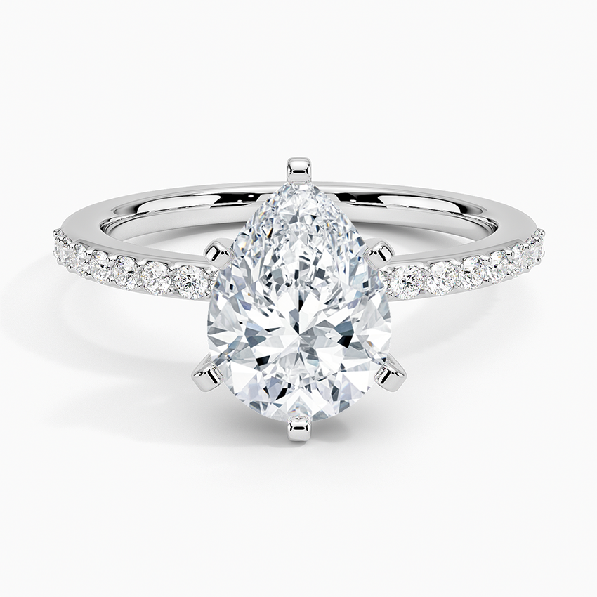 Six Prong Petite Shared Prong Diamond Ring (1/5 ct. tw.)