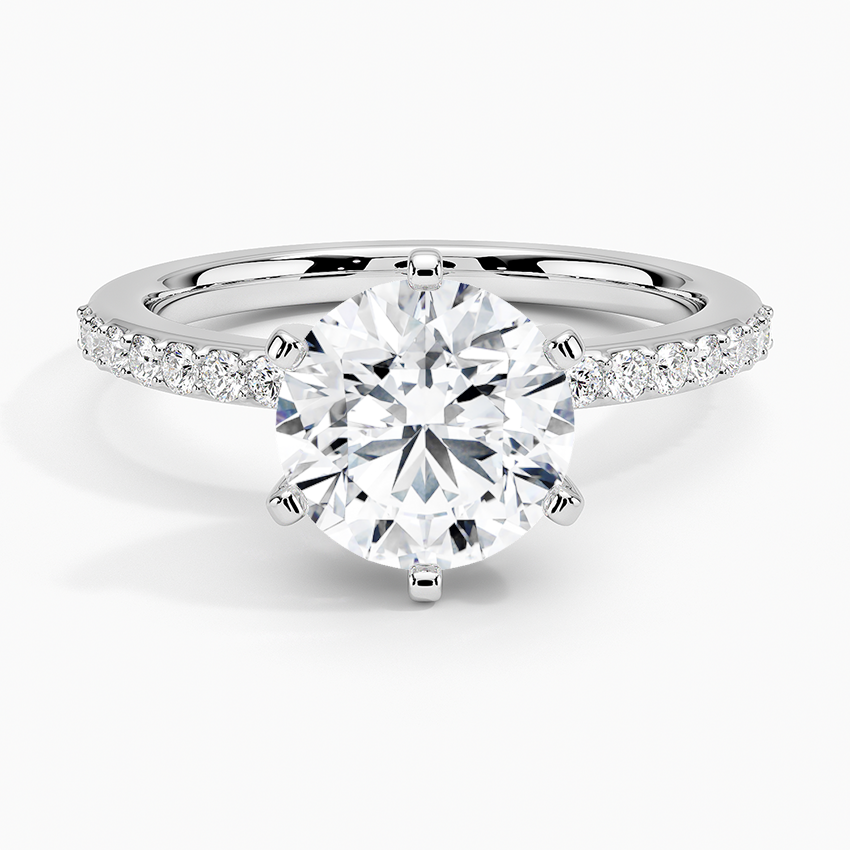 Six Prong Petite Shared Prong Diamond Ring (1/5 ct. tw.)