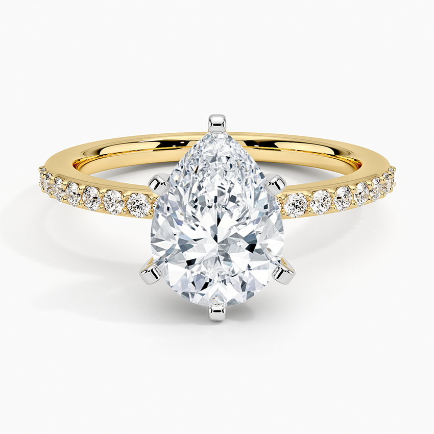Six Prong Petite Shared Prong Diamond Ring (1/5 ct. tw.)