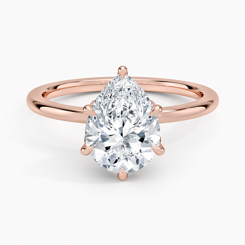 Petal Six Prong Diamond Ring