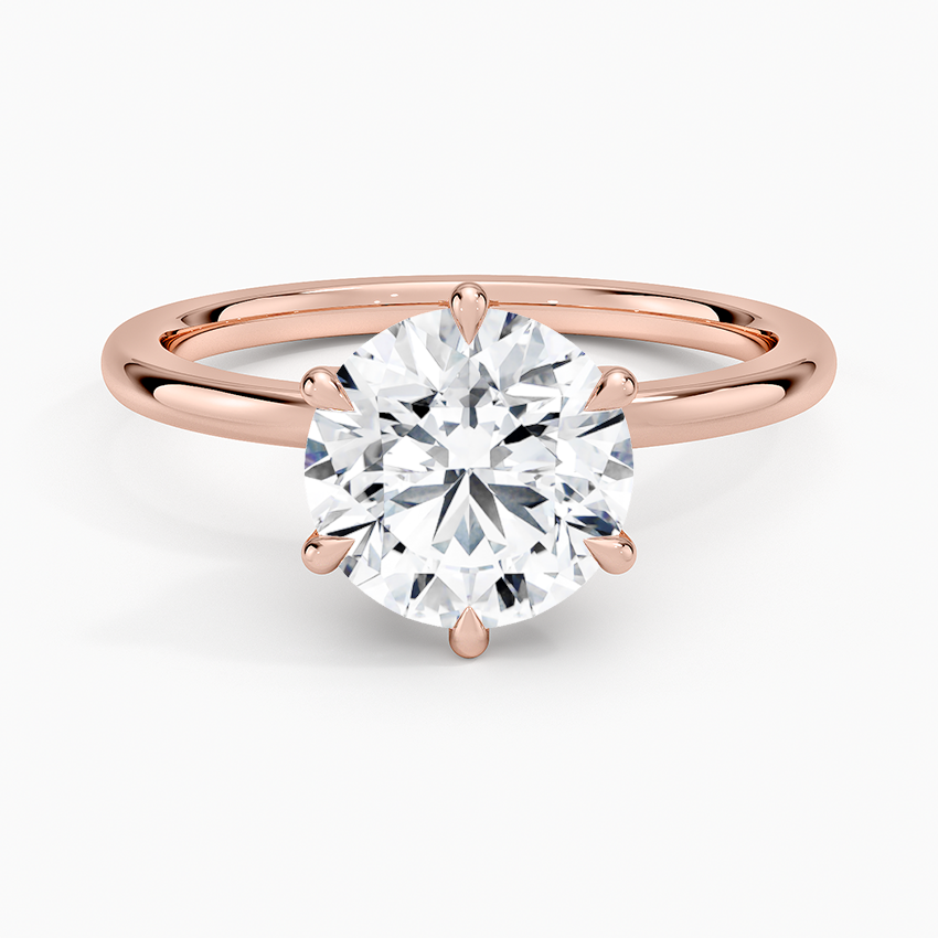 Petal Six Prong Diamond Ring