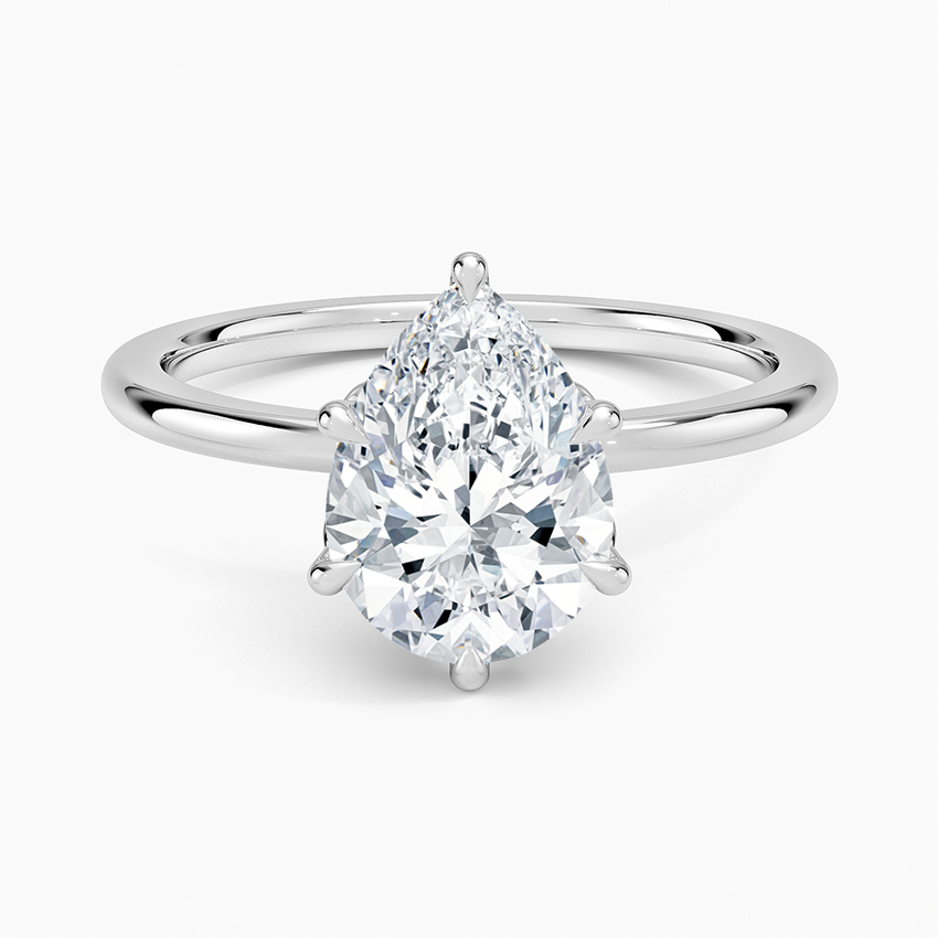 Petal Six Prong Diamond Ring