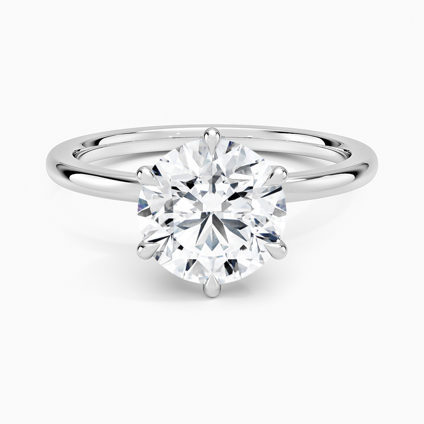 Petal Six Prong Diamond Ring