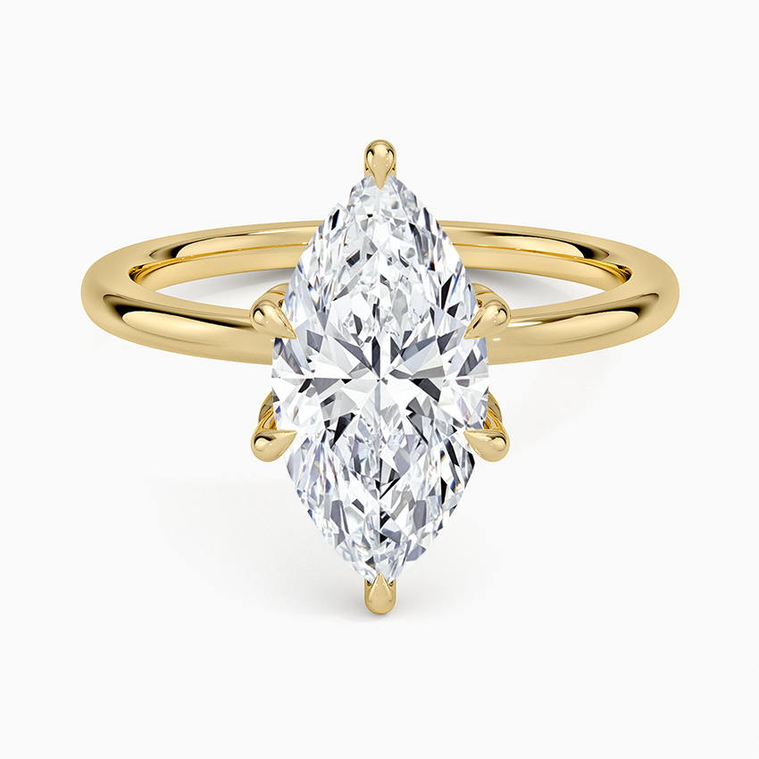 Petal Six Prong Diamond Ring