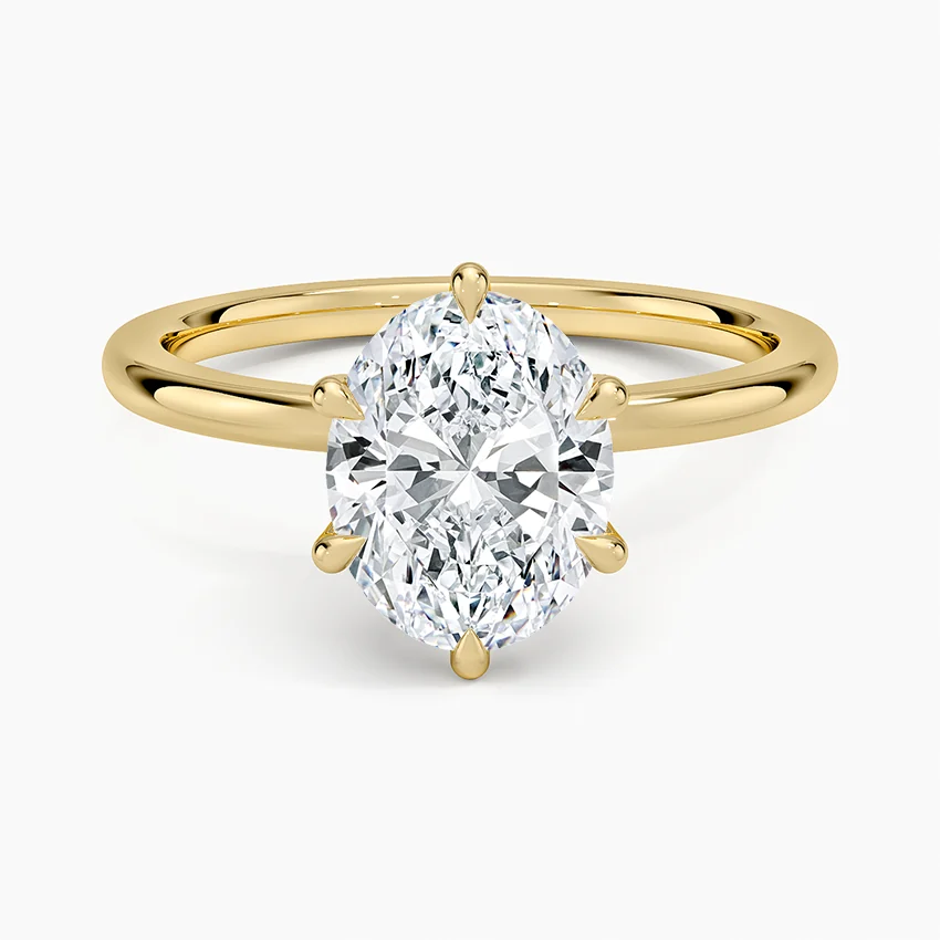 Petal Six Prong Diamond Ring
