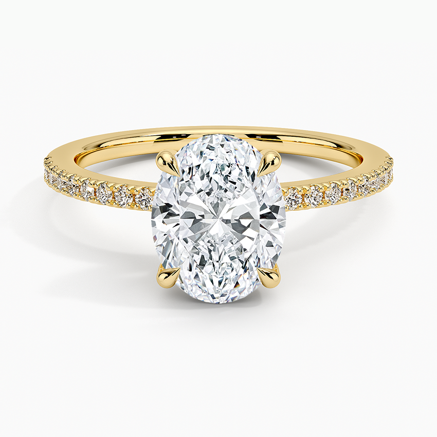 Perfect Fit Half Coverage Hidden Halo Diamond Ring