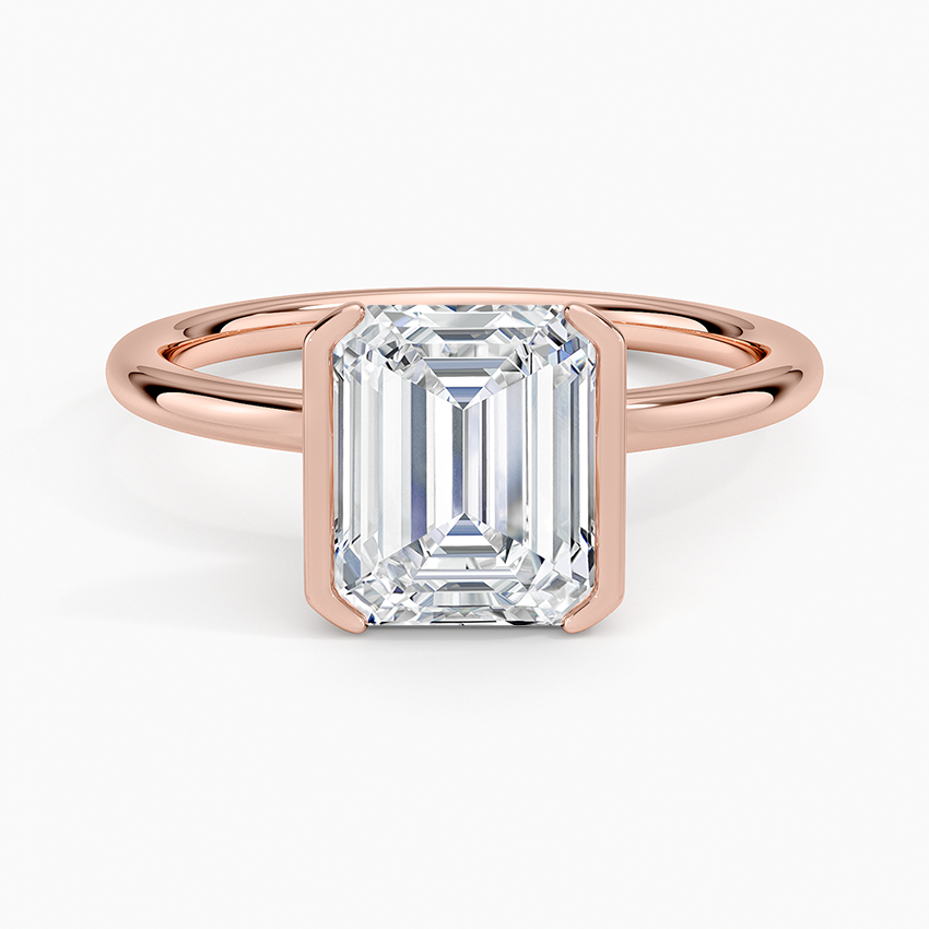 Annika Semi-Bezel Solitaire Ring