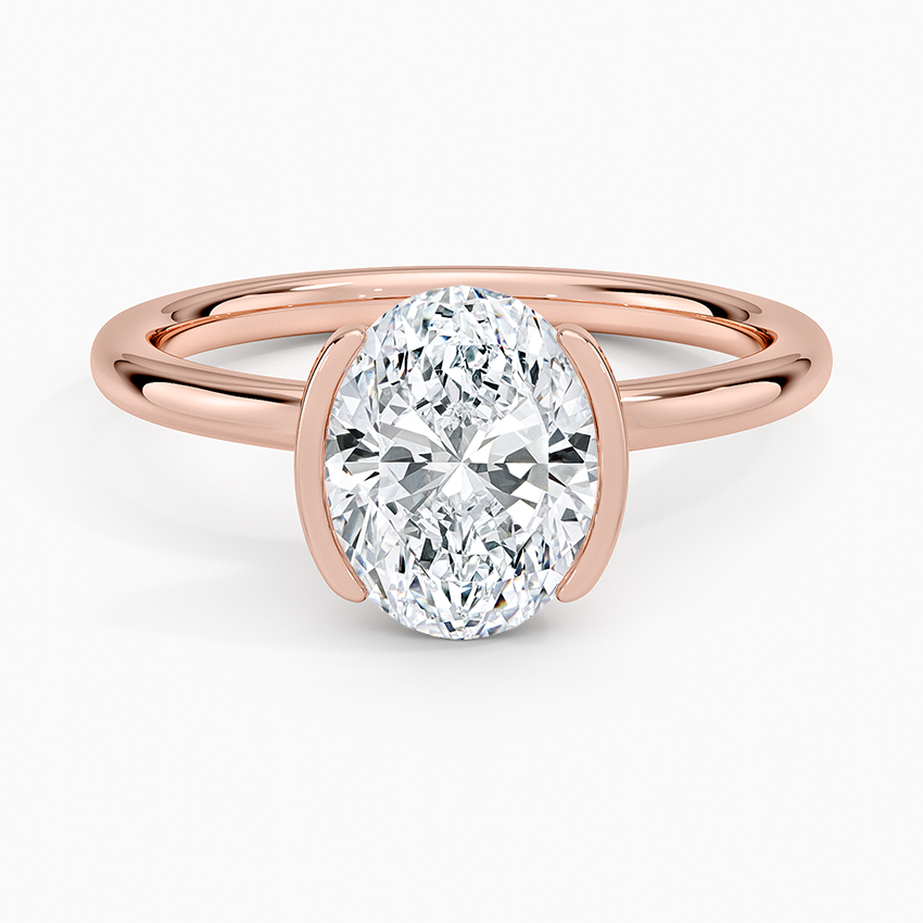 Annika Semi-Bezel Solitaire Ring