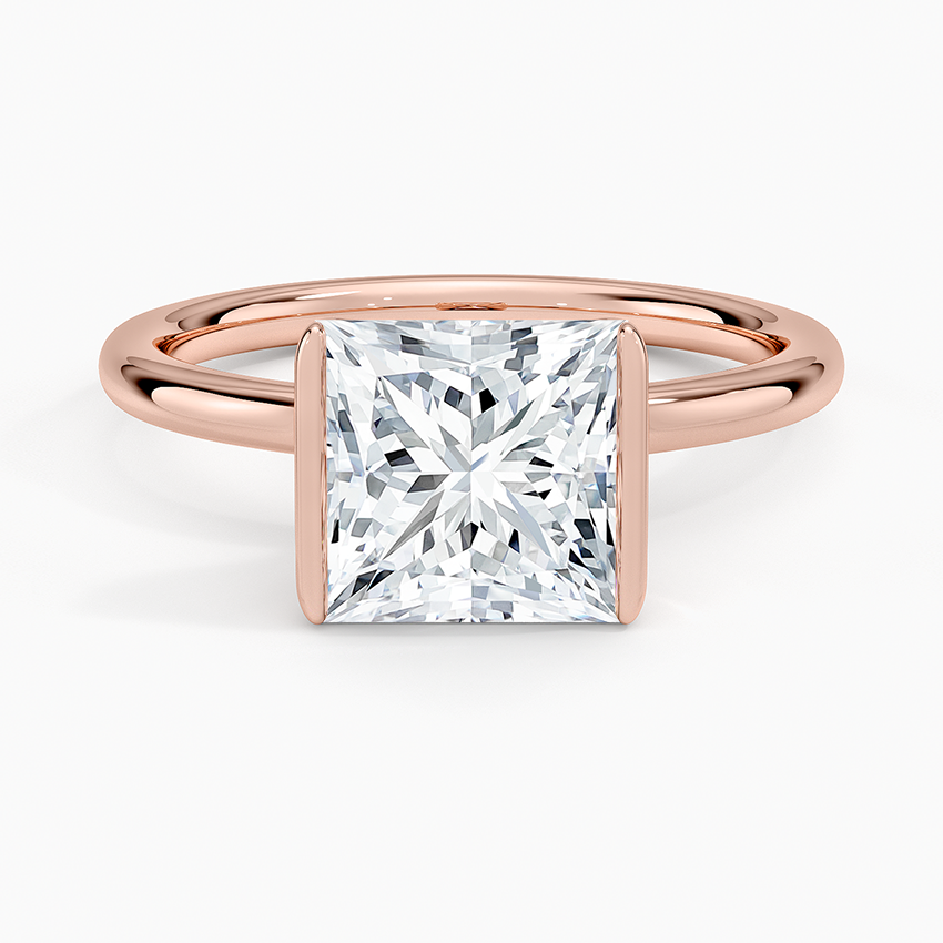 Annika Semi-Bezel Solitaire Ring