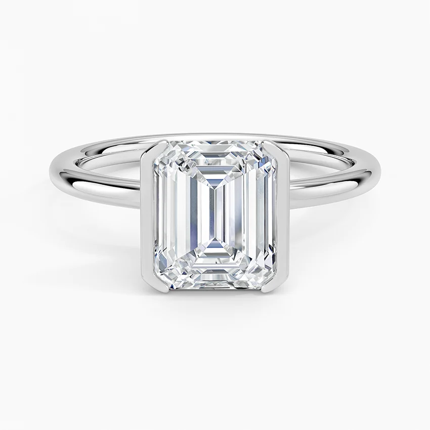 Annika Semi-Bezel Solitaire Ring