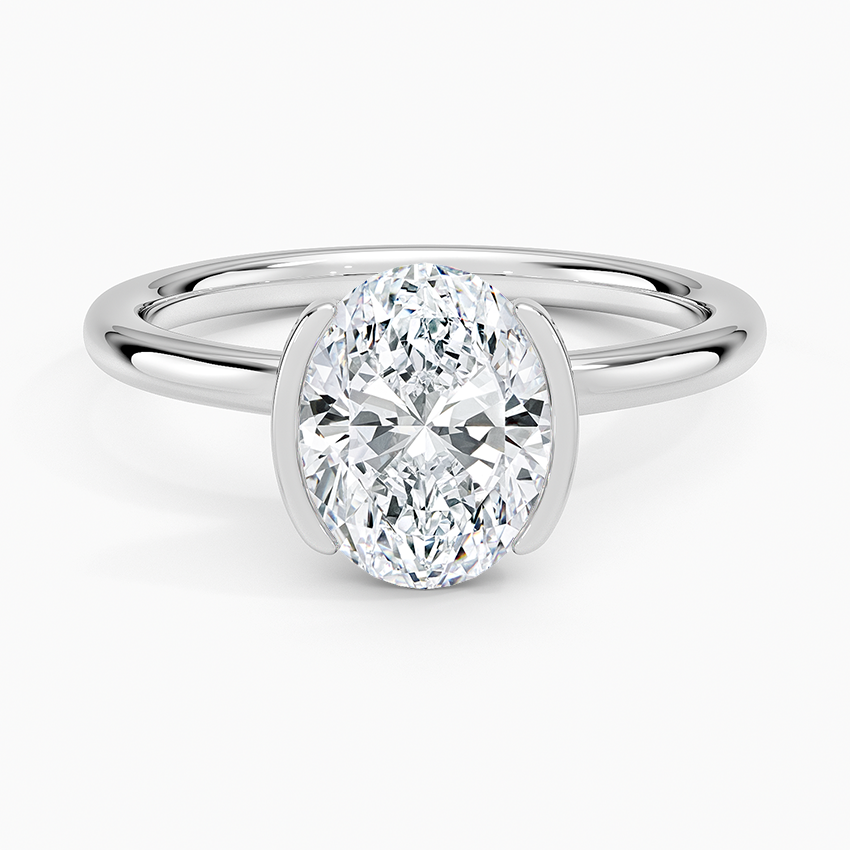 Annika Semi-Bezel Solitaire Ring